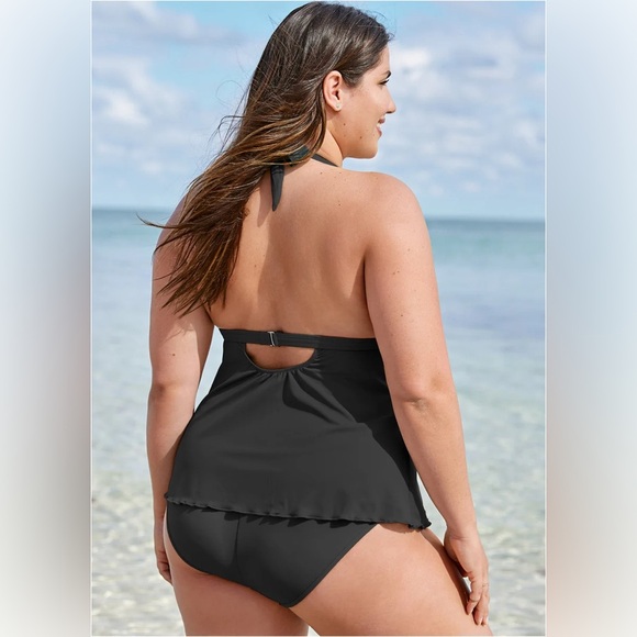 VENUS Black Halter Tankini size 12 NWOT - Picture 15 of 15